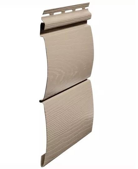 Виниловый сайдинг fineber (файнбер) - серия blockhouse (блокхаус) "бревно", сандал купить в Тосно