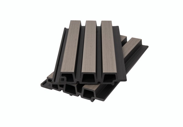 Фасадная панель брусковая двухцветная co-extrusion, snow mix купить в Тосно