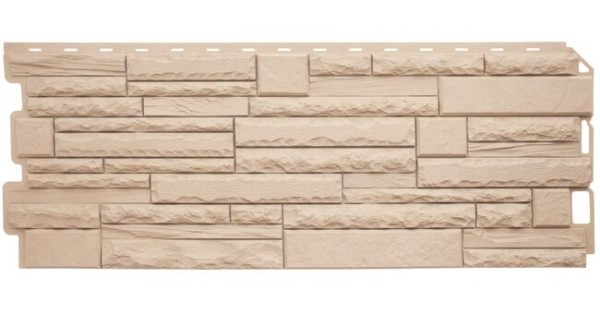 Фасадная панель Альта-Профиль Скалистый камень ЭКО Кремовый купить в Тосно