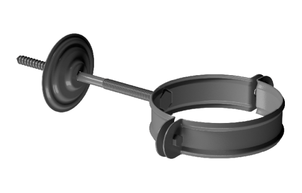 Хомут трубы D90 Döcke STAL PREMIUM Графит, (RAL 7024) купить в Тосно