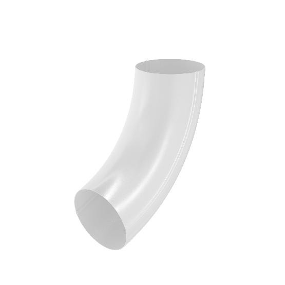 Водосток Aquasistem, система 125x90 - Колено трубы RR 20 Белый купить в Тосно