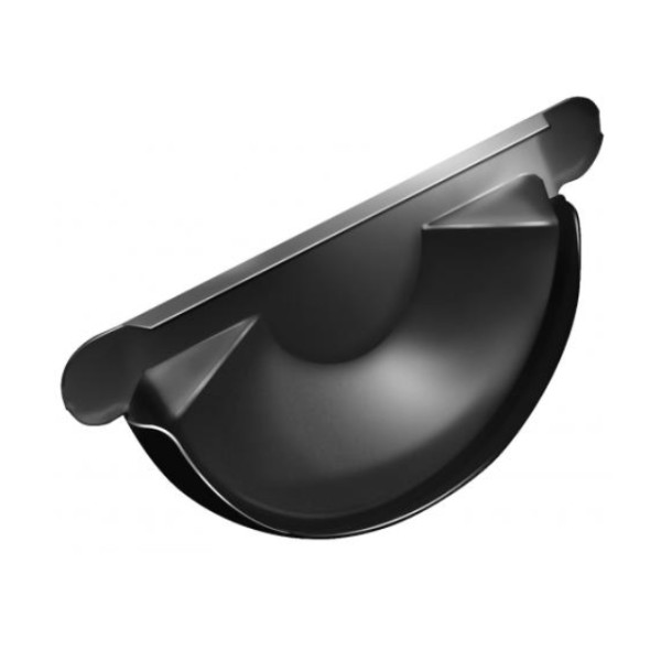 Водосток Grand Line 125x90 – Заглушка желоба RAL 9005 купить в Тосно