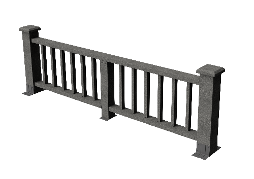 Ограждения декоративное ДПК GRINDERDECO Троя серый базальт купить в Тосно