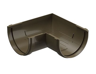 Угол желоба 90˚ Docke Premium ПВХ - Каштан купить в Тосно