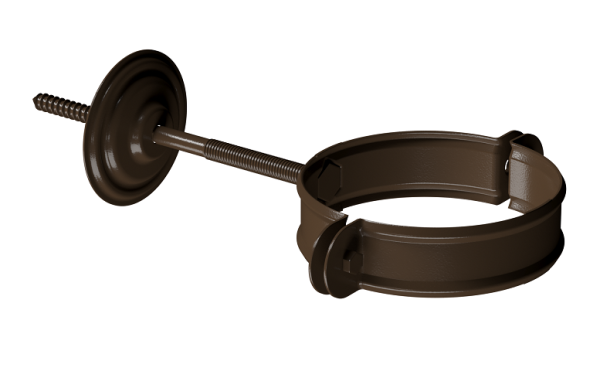 Хомут трубы D90 Döcke STAL PREMIUM Каштан, (RAL 8017) купить в Тосно