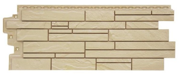 Фасадная панель Grand Line Скала Стандарт бежевый купить в Тосно