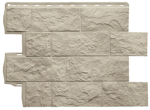 Фасадная панель Альта-Профиль Туф ЭКО Кремовый купить в Тосно