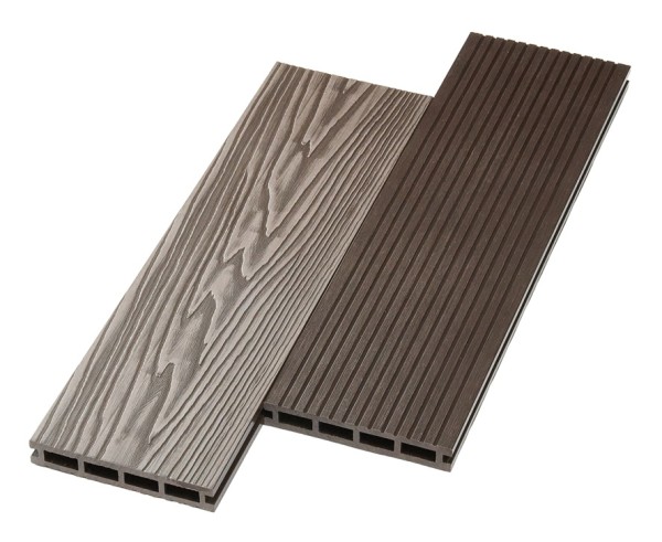 Террасная доска ДПК NanoWood двусторонняя New 3D тиснение + вельвет Венге купить в Тосно