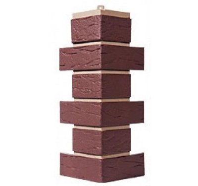 Угол T-Сайдинг-Кирпич Саман Коричневый