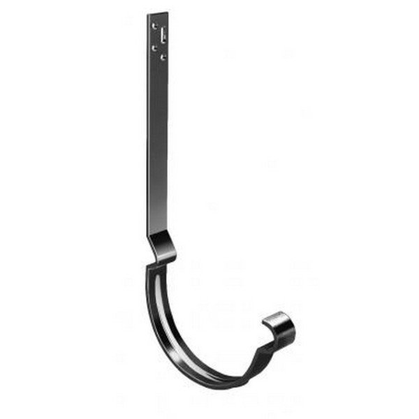 Водосток Grand Line 125x90 – Кронштейн длинный полоса RAL 9005 купить в Тосно