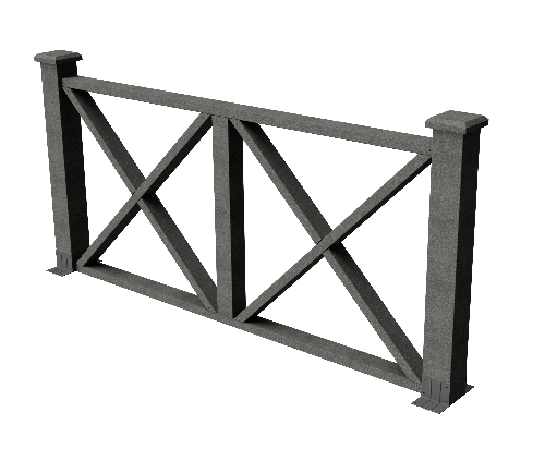 Ограждения декоративное ДПК GRINDERDECO Тауэр серый базальт купить в Тосно