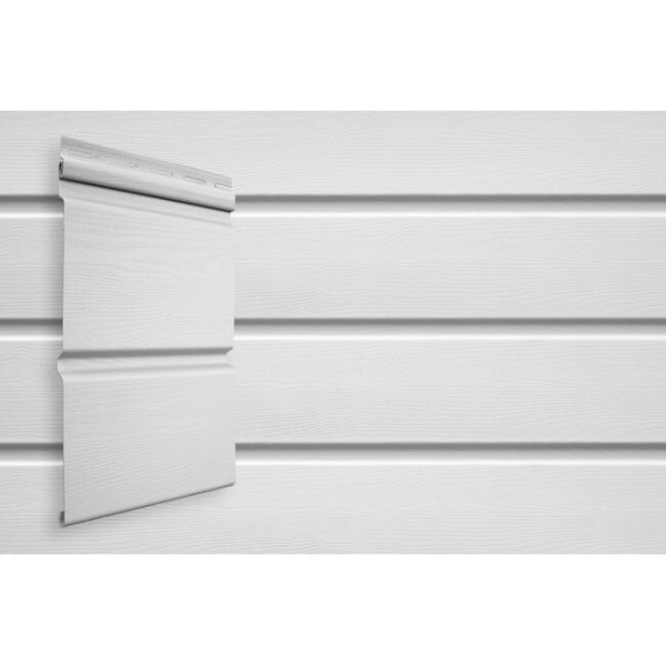 Виниловый сайдинг Grand Line Double-Брус Белый купить в Тосно