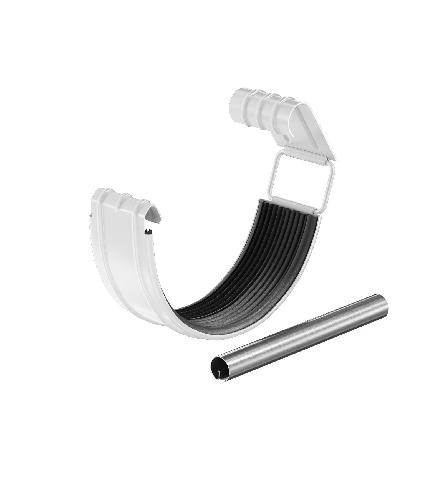 Водосток Aquasistem, система 150/100 - Соединитель желоба с резиновым уплотнителем RAL 9003 Белый купить в Тосно