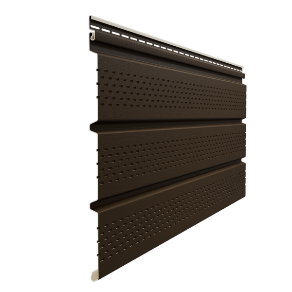Софит Элит со сплошной перфорацией Коричневый (темный дуб) купить в Тосно