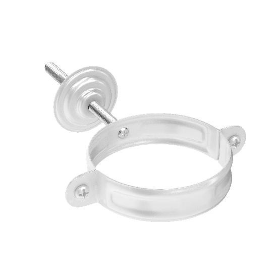 Водосток Aquasistem, система 125x90 - Комплект крепления трубы RR 20 Белый купить в Тосно