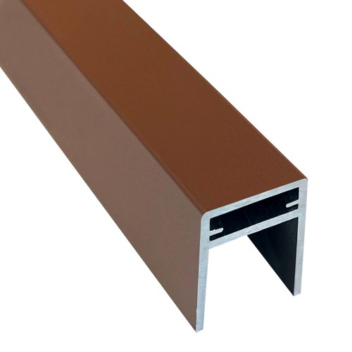 П-профиль Алюминиевый EasyDecking 35x25 Коричневый купить в Тосно