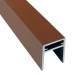 П-профиль Алюминиевый EasyDecking 35x25 Коричневый купить в Тосно