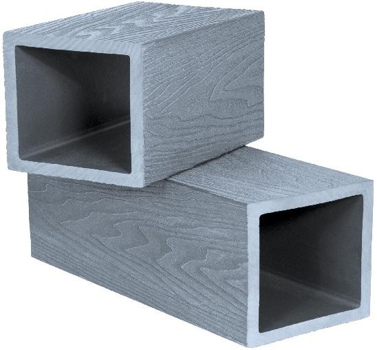 Столб опорный Polivan SINGARAJA 3D фактура дерева, серый купить в Тосно