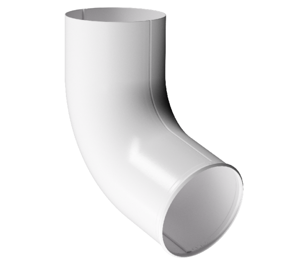 Отвод трубы D90 Döcke STAL PREMIUM Пломбир, (RAL 9010) купить в Тосно