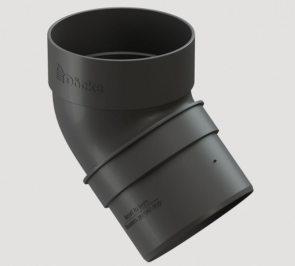 Колено 45˚ПВХ Docke STANDART серый купить в Тосно