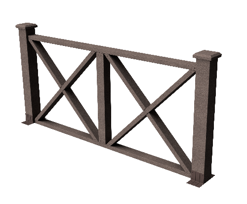 Ограждения декоративное ДПК GRINDERDECO Тауэр венге купить в Тосно