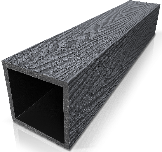 Столб ДПК 3D GardenParkett фактура дерева Графит купить в Тосно