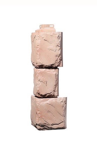 Угол наружный «Камень крупный» Терракотовый купить в Тосно