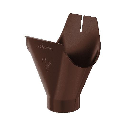 Водосток Aquasistem, система 125x90 - Воронка желоба RAL 8017 Коричневый купить в Тосно