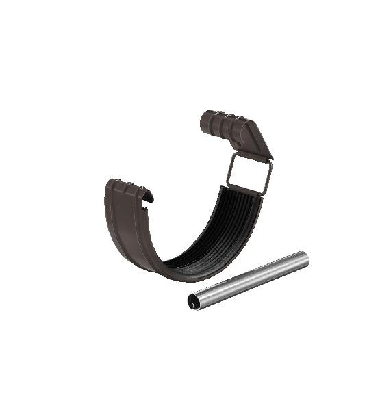 Водосток Aquasistem, система 150/100 - Соединитель желоба с резиновым уплотнителем RR 32 Тёмно Коричневый купить в Тосно