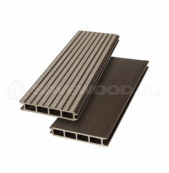 Террасная доска из ДПК SW Ulmus «SaveWood» темно-коричневый купить в Тосно