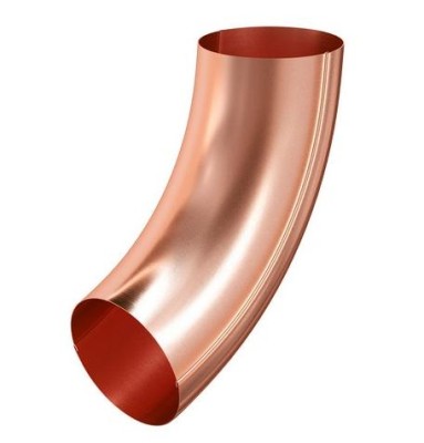 Водосток Aquasistem, система 125x90 - Колено трубы универсальное медное