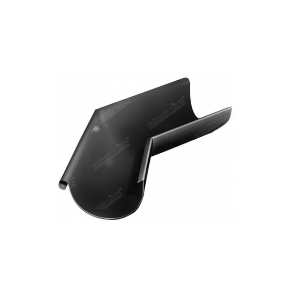 Водосток Grand Line 125x90 – Угол наружный 135° RAL 9005 купить в Тосно