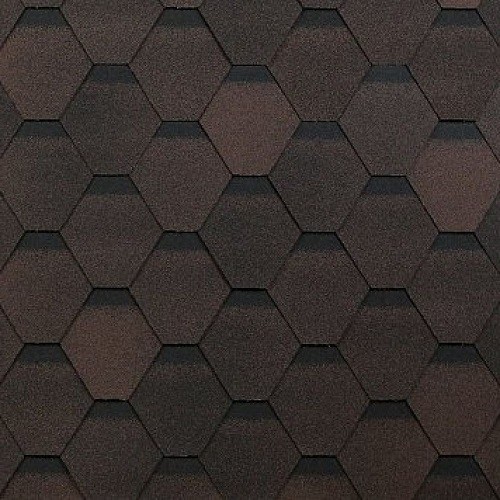 Гибкая черепица Shinglas, коллекция Оптима – Коричневый купить в Тосно