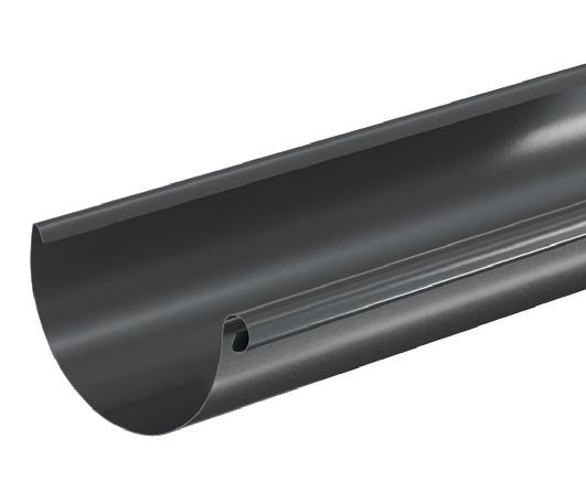 Водосток Aquasistem, система 150/100 - Водосточный желоб 3.00м RAL 7024 Тёмно-серый купить в Тосно