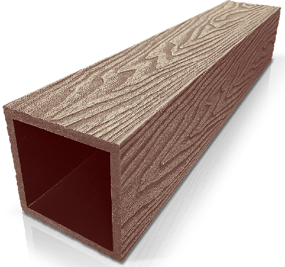 Столб ДПК 3D GardenParkett фактура дерева Светло-коричневый купить в Тосно