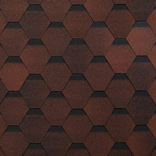 Гибкая черепица Shinglas, коллекция Оптима – Красный купить в Тосно