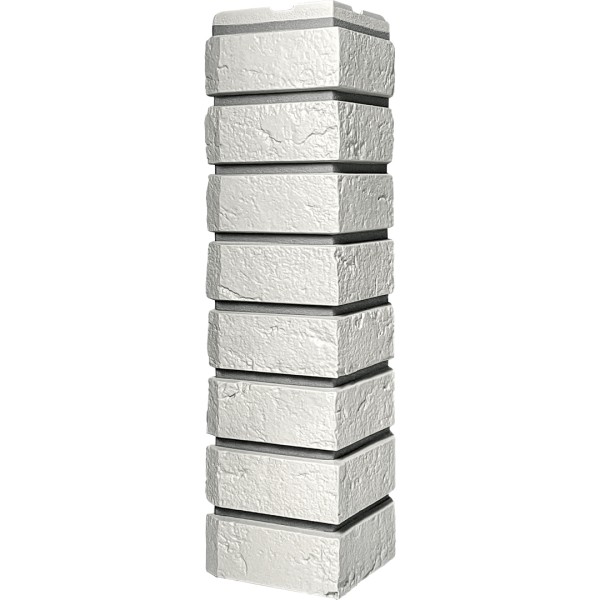 Угол наружный ДАЧНЫЙ Серия Баварский кирпич Белый купить в Тосно