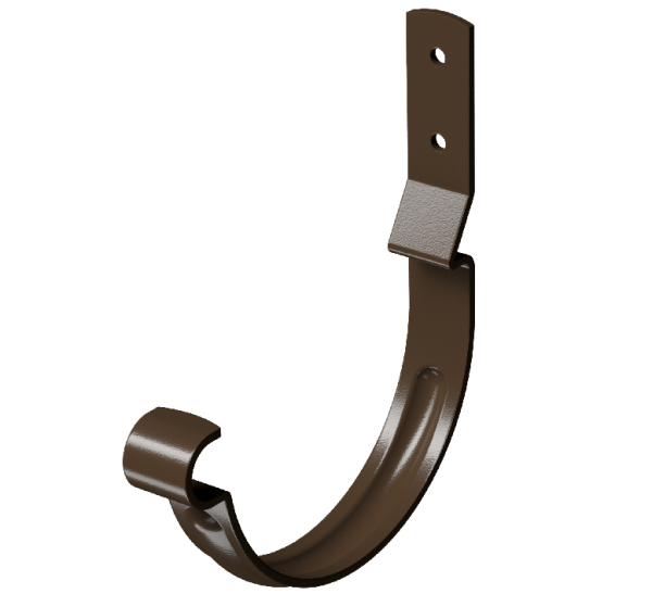 Карнизный крюк короткий (гнутый) D125 Döcke STAL PREMIUM Каштан, (RAL 8017) купить в Тосно