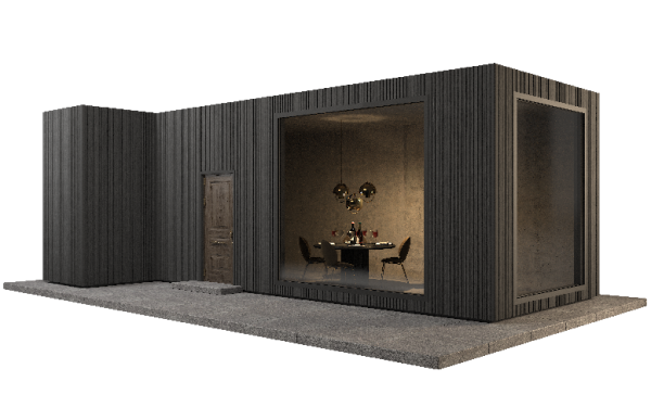 Фасадная панель GRINDERDECO, ДПК,двухсторонняя Серый базальт купить в Тосно