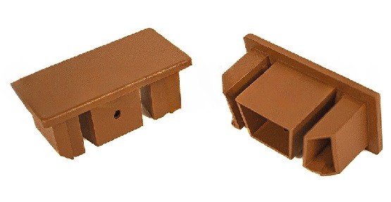 Заглушка для перил торцевая из алюминия GardenParkett Орех купить в Тосно