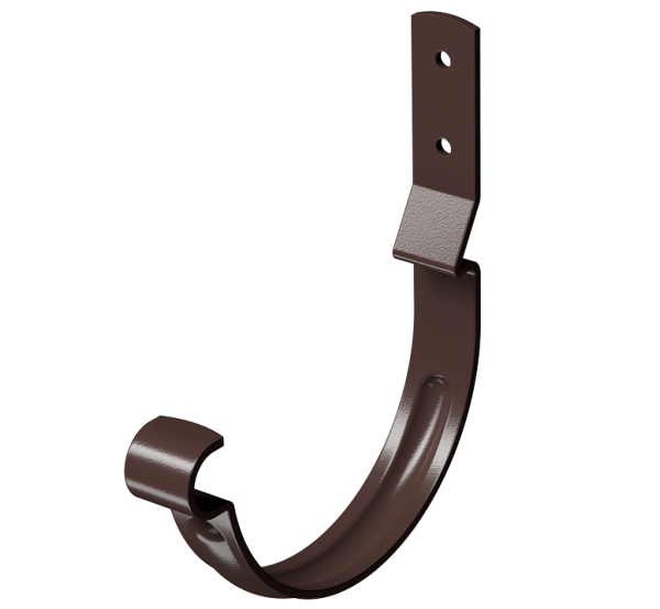 Карнизный крюк короткий (гнутый) D125 Döcke STAL PREMIUM Шоколад, (RAL 8019) купить в Тосно