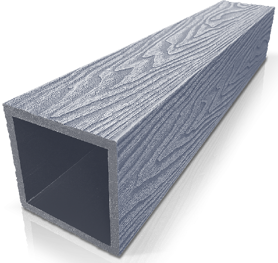 Столб ДПК 3D GardenParkett фактура дерева Серый купить в Тосно