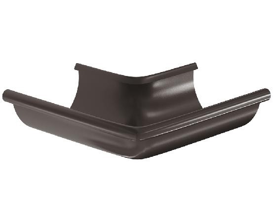 Водосток Aquasistem, система 125x90 -  Угол желоба, наружный 90° RR 32 Тёмно Коричневый купить в Тосно