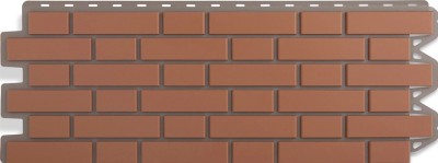 Фасадная панель Альта-Профиль, Кирпич Клинкерный, Красный