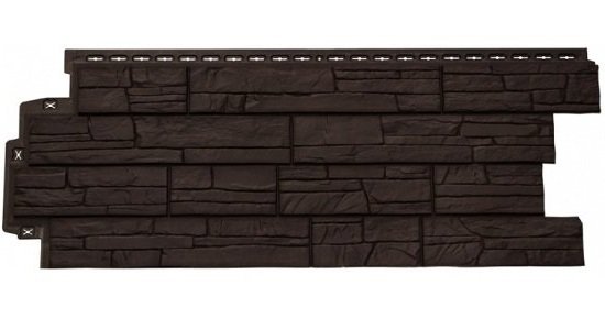 Фасадная панель Grand Line Сланец Шоколадный (коричневый) купить в Тосно