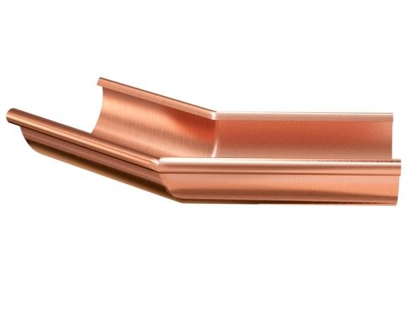 Водосток Aquasistem, система 150/100 - Угол желоба наружный медный 135° купить в Тосно