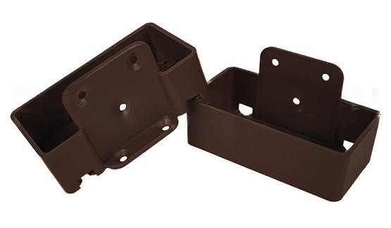 Крепление перил прямое из алюминия GardenParkett Венге купить в Тосно