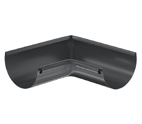 Водосток Aquasistem, система 150/100 - Угол желоба, внутренний 90° RAL 7024 Тёмно-серый купить в Тосно