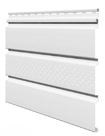 Софит ламинированный VOX UNICOLOR с центральной перфорацией, Белый купить в Тосно