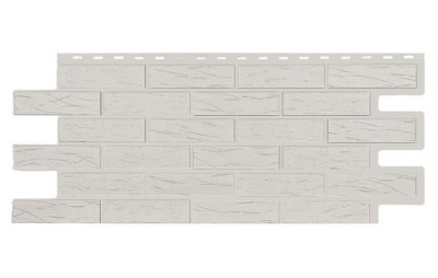 Фасадная панель T-Siding Кирпич Саман Эко Уайт